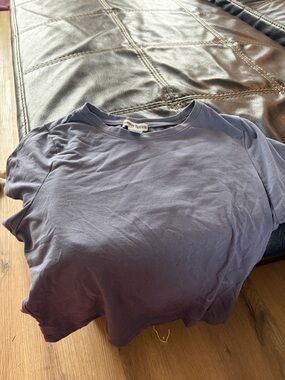 Effortless Short Sleeve Tee in Dusty Blue